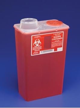 Picture of COVIDIEN 4 QT CHIMNEY TOP RED SHARP CONTAINER