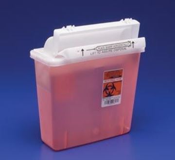 Picture of COVIDIEN 5 QT SHARPS W/ COUNTERBAL DOOR