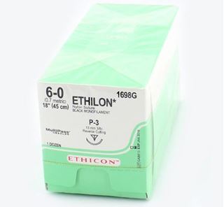 Picture of ETHICON ETHILON 4.0 NYLON SUTURE