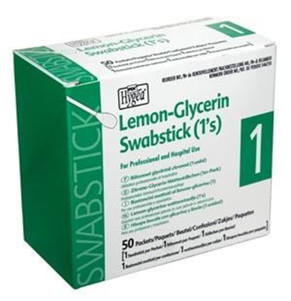 Picture of LEMON GLYCERIN SWABSTICKS