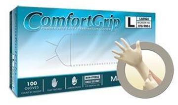 Picture of COMFORT GRIP PF LATEX EXAM GLOVES EXTRA-SMALL 