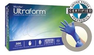 Picture of ULTRAFORM PF NITRILE EXAM GLOVES EXTRA-LARGE 