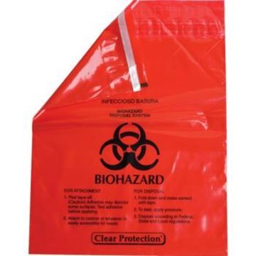 Picture of RED BIOHAZARD BAGS 2.6 QT