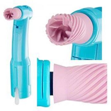 Picture of YOUNG DENTAL CONTRA DISPOSABLE PROPHY ANGLES- PINK, ELITE EXTEND FLEX CUP