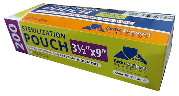 Picture of PLASDENT 3 1/2" X 9" STERILIZATION POUCHES