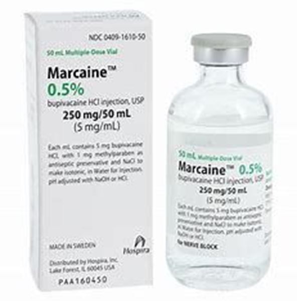 Picture of PHIZER MARCAINE 5MG/50ML