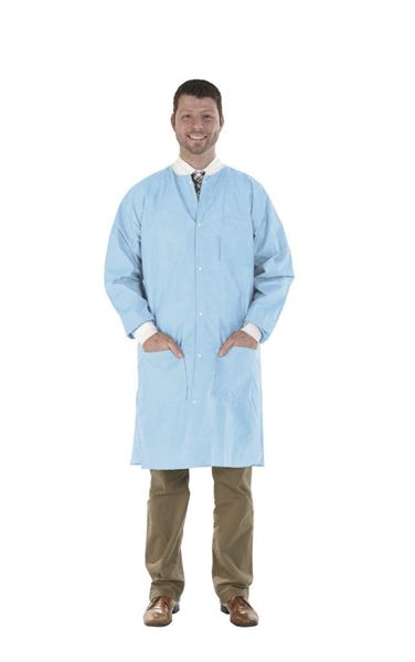 Picture of MEDICOM LAB COAT SOFT BLUE-LARGE