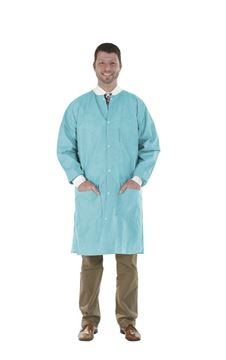 Picture of MEDICOM LAB COAT TROPICAL TEAL-LARGE