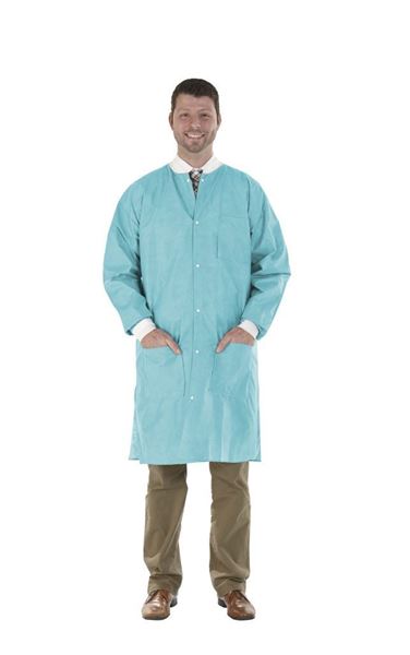 Picture of MEDICOM LAB COAT TROPICAL TEAL-SMALL