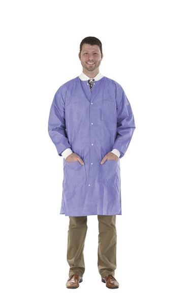 Picture of MEDICOM LAB COAT PLUM PURPLE- X-LARGE