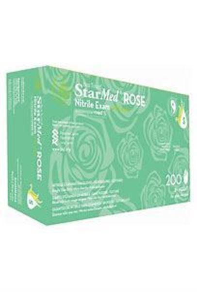 Picture of STAR MED ROSE NITRILE-MEDIUM